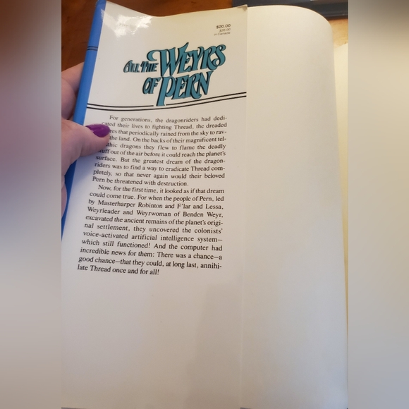 Anne McCaffrey All the Weyes of Pern , vintage book, 1991 fiction - Picture 3 of 15